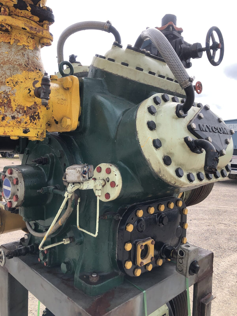 Mycom N62B 8-Cylinder Reciprocating Compressor Package (100 HP 230/460 V, Belt Driven)