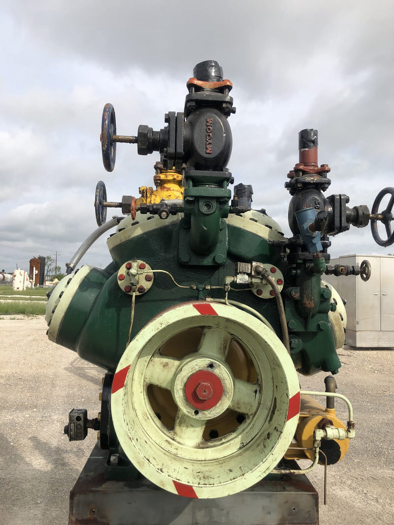 Mycom N62B 8-Cylinder Reciprocating Compressor Package (100 HP 230/460 V, Belt Driven)