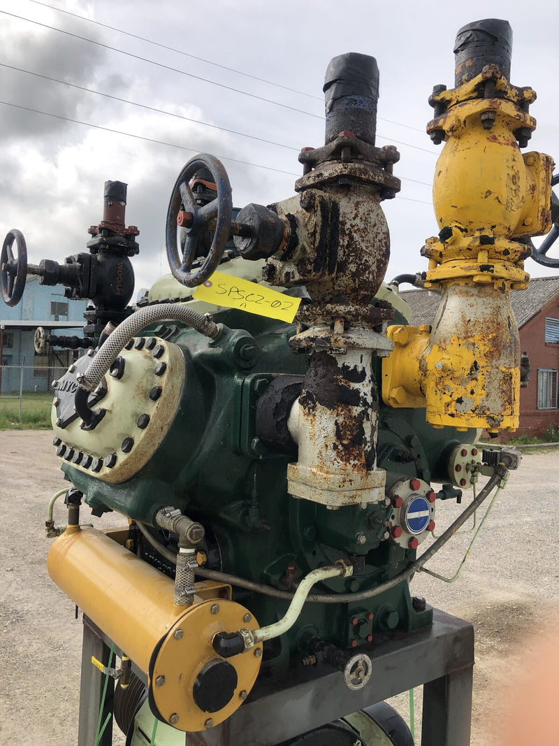 Mycom N62B 8-Cylinder Reciprocating Compressor Package (100 HP 230/460 V, Belt Driven)