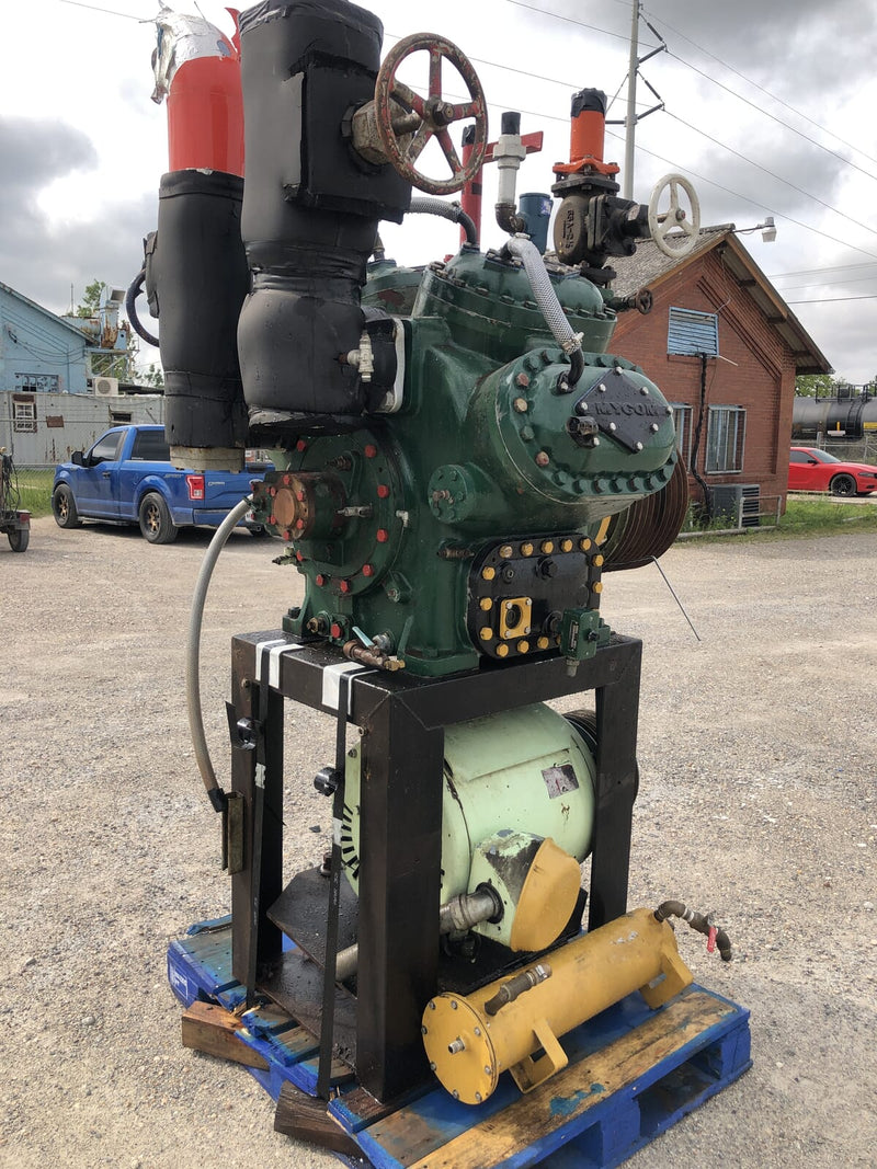 Mycom N62B 8-Cylinder Reciprocating Compressor Package (100 HP 230/460 V, Belt Driven)