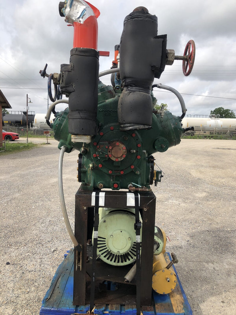 Mycom N62B 8-Cylinder Reciprocating Compressor Package (100 HP 230/460 V, Belt Driven)