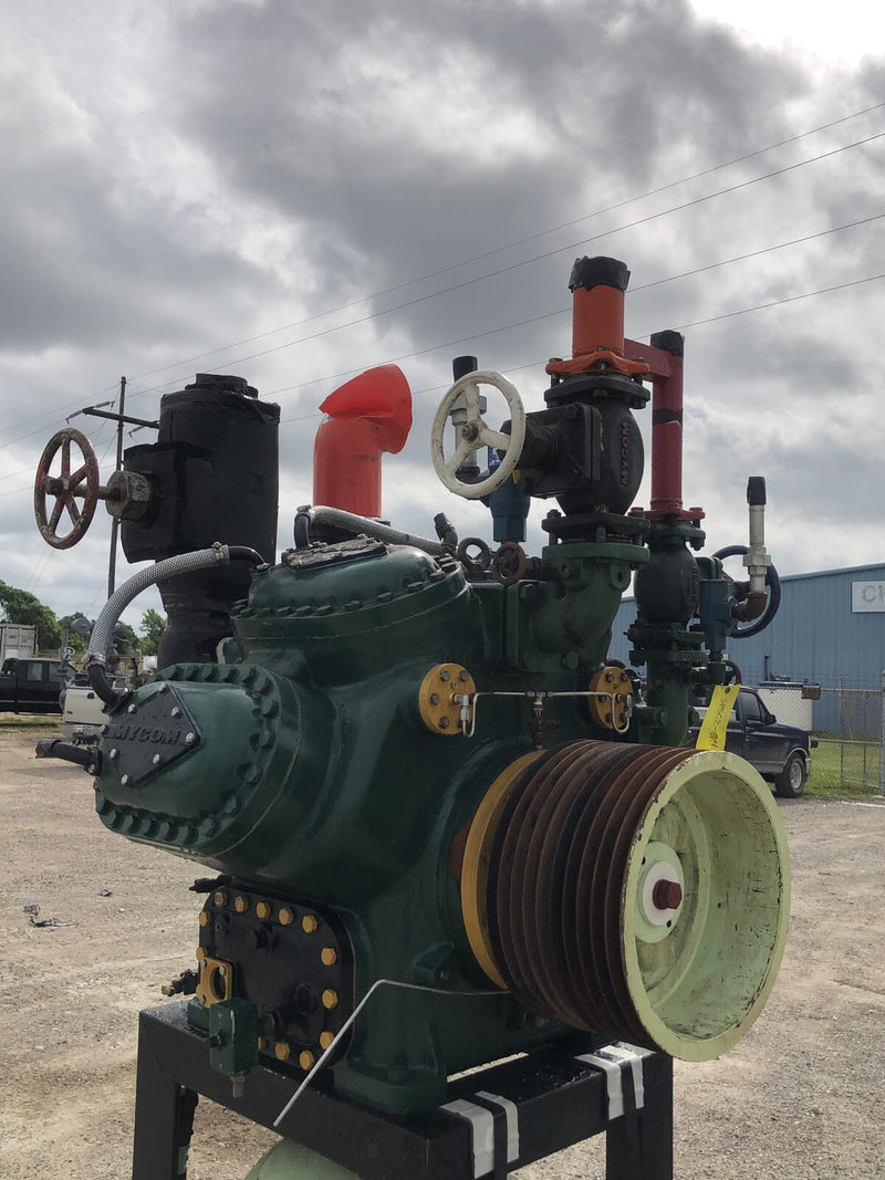 Mycom N62B 8-Cylinder Reciprocating Compressor Package (100 HP 230/460 V, Belt Driven)