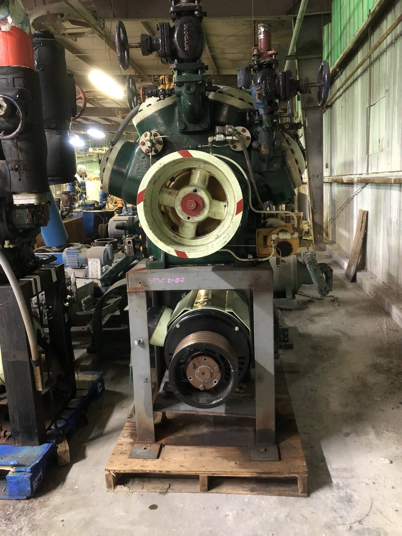 Mycom N62B 8-Cylinder Reciprocating Compressor Package (100 HP 230/460 V, Belt Driven)