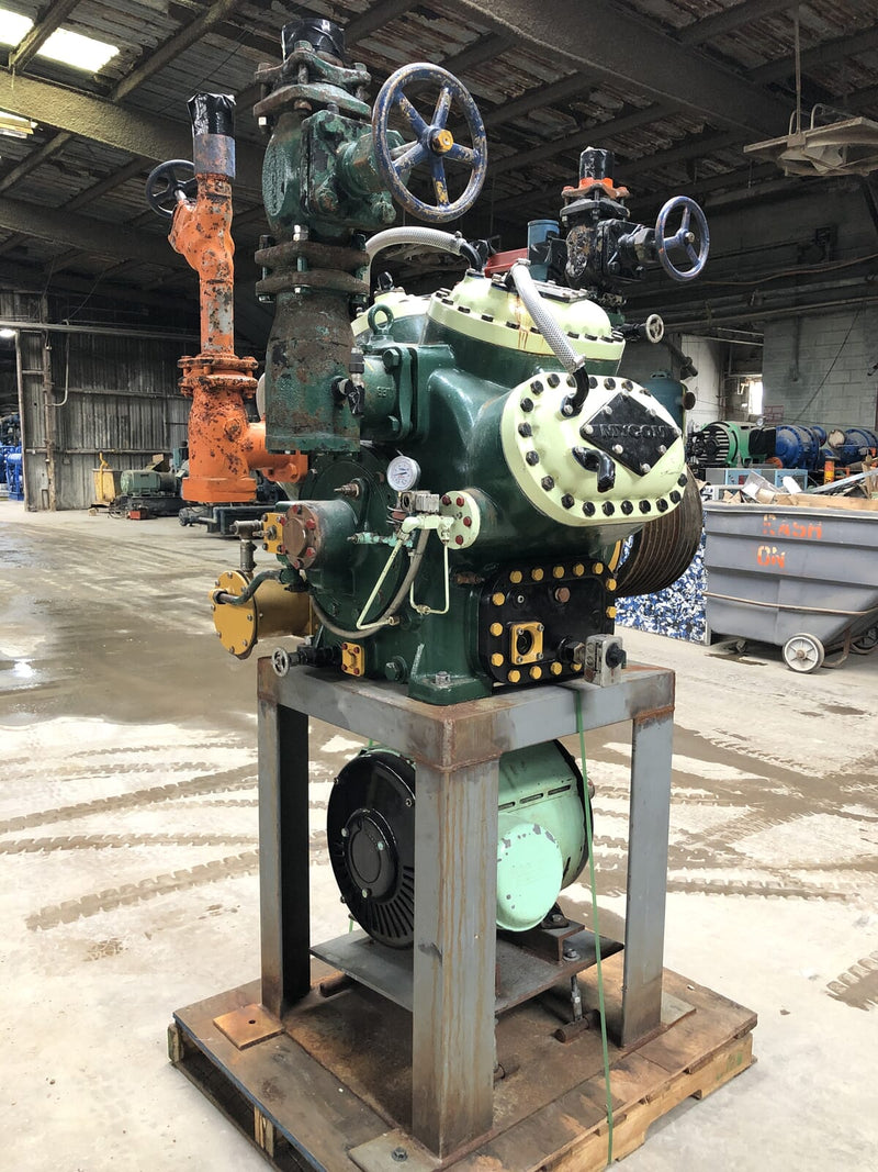 Mycom N62B 8-Cylinder Reciprocating Compressor Package (100 HP 230/460 V, Belt Driven)