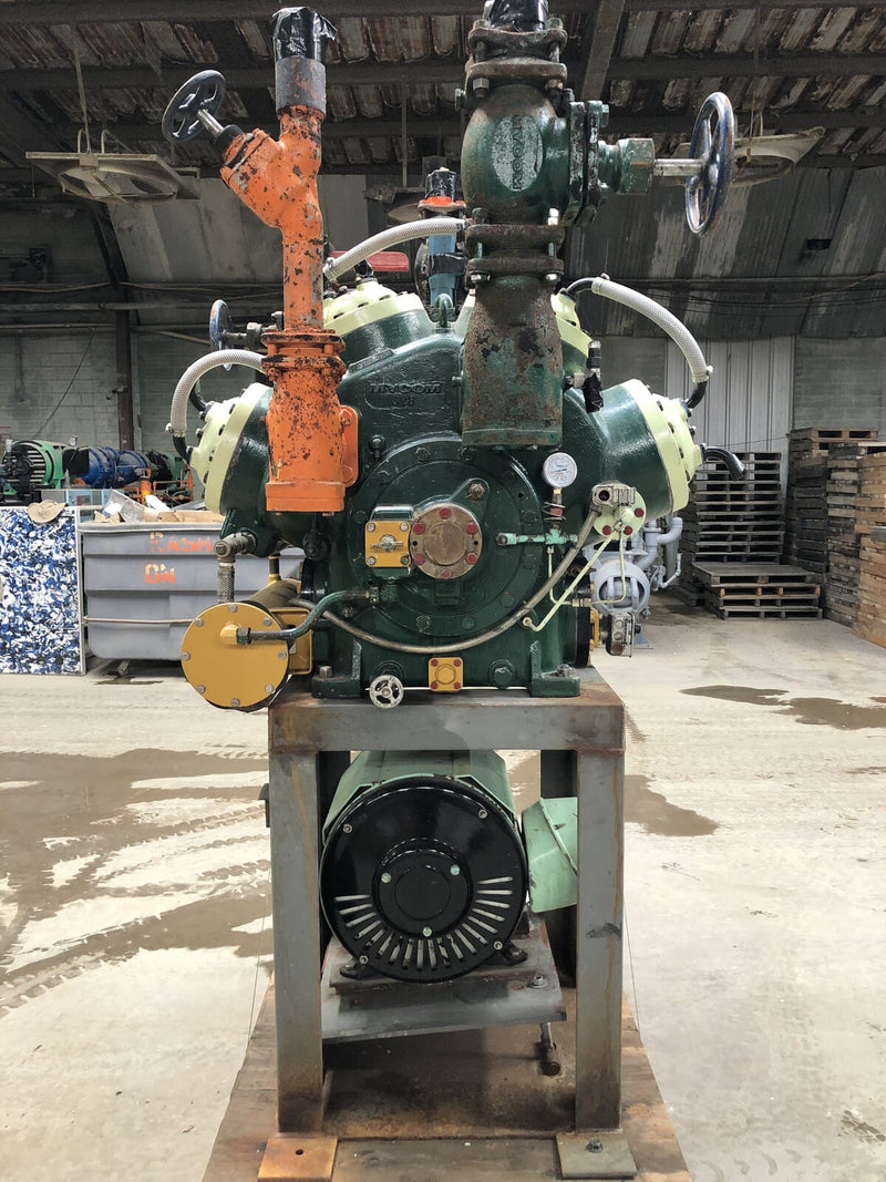 Mycom N62B 8-Cylinder Reciprocating Compressor Package (100 HP 230/460 V, Belt Driven)