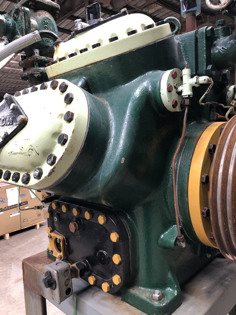 Mycom N62B 8-Cylinder Reciprocating Compressor Package (100 HP 230/460 V, Belt Driven)