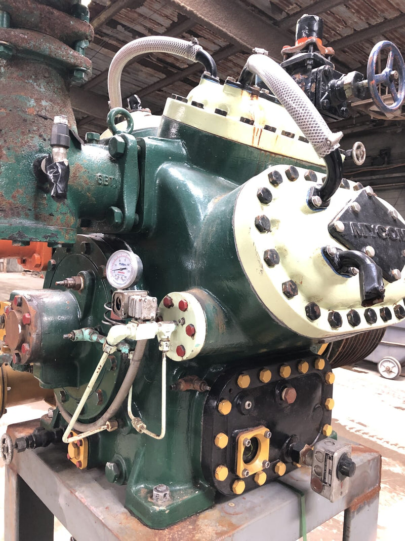 Mycom N62B 8-Cylinder Reciprocating Compressor Package (100 HP 230/460 V, Belt Driven)