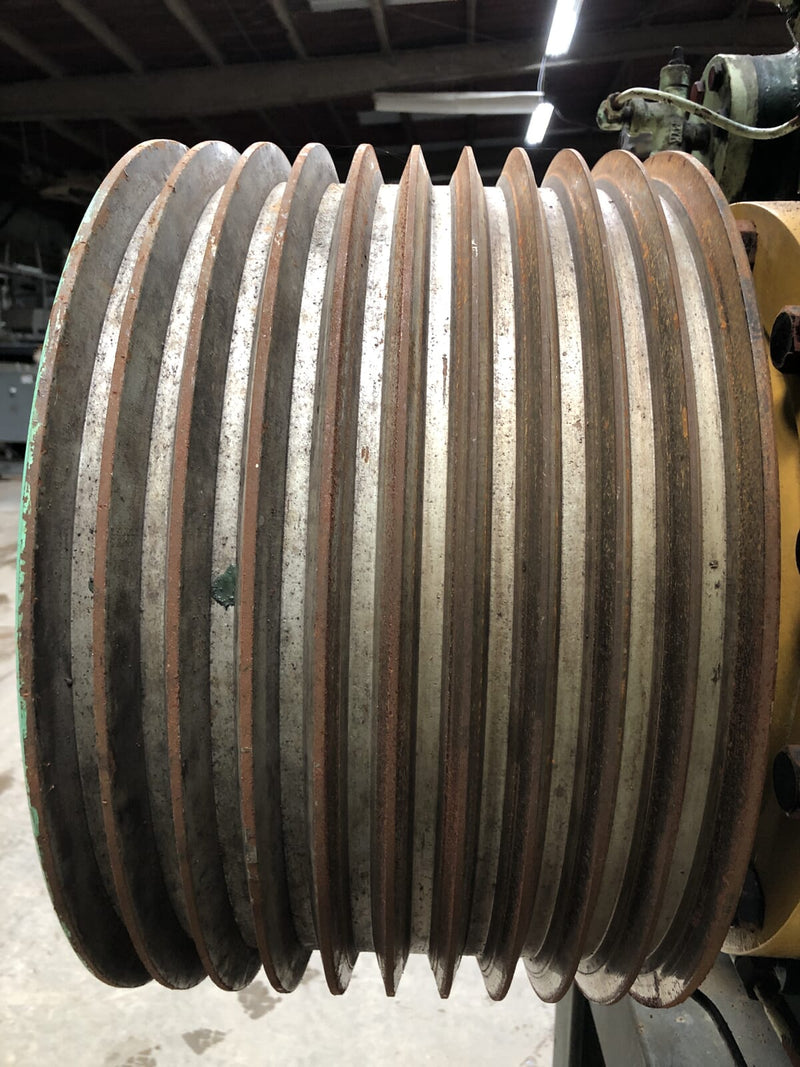 Mycom N62B 8-Cylinder Reciprocating Compressor Package (100 HP 230/460 V, Belt Driven)