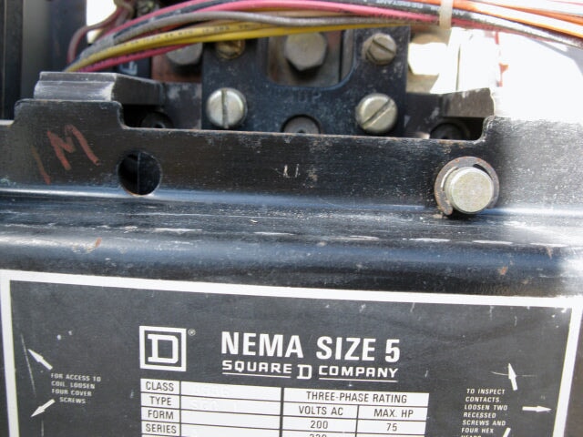 Square D Company WYE Delta Motor Starter – 200 HP Square D 