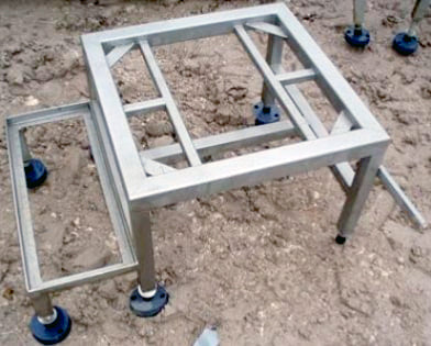 Stainless Steel 2-Step Stairs Not Specified 