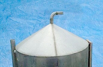 Stainless Steel Cone Bottom and Closed Top Mix Tank- 100 Gallon Genemco 