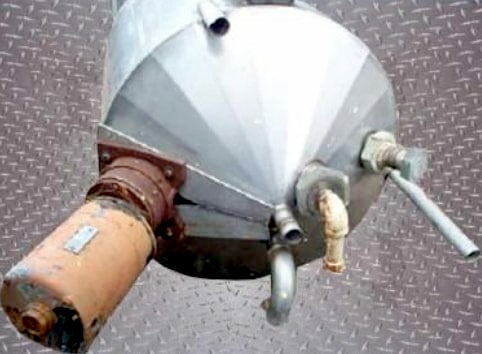 Stainless Steel Cone Bottom and Closed Top Mix Tank- 100 Gallon Genemco 