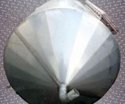 Stainless Steel Cone Bottom and Closed Top Mix Tank- 100 Gallon Genemco 