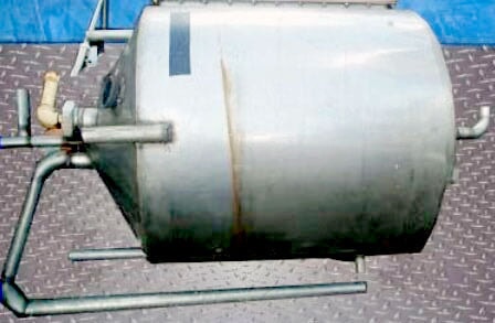 Stainless Steel Cone Bottom and Closed Top Mix Tank- 100 Gallon Genemco 