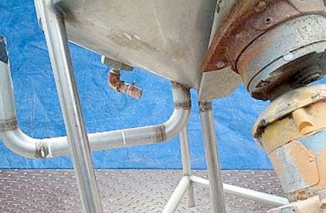 Stainless Steel Cone Bottom and Closed Top Mix Tank- 100 Gallon Genemco 