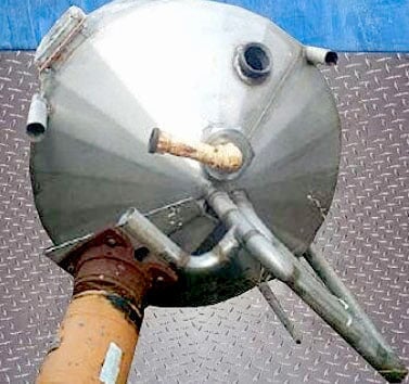 Stainless Steel Cone Bottom and Closed Top Mix Tank- 100 Gallon Genemco 