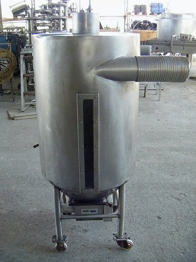 Stainless Steel Cyclone Tank with Airlock - 60 Gallons Genemco 