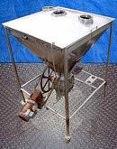 Stainless Steel Hopper with Rotary Airlock Not Specified 