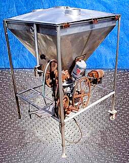 Stainless Steel Hopper with Rotary Airlock Not Specified 