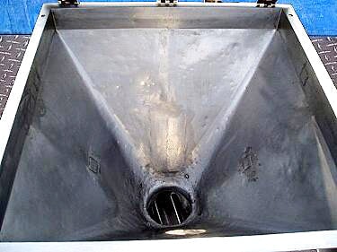 Stainless Steel Hopper with Rotary Airlock Not Specified 