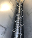 Stainless Steel Ice Storage Holding Bin & Conveyor, Screw Auger Custom 