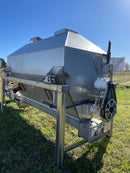 Stainless Steel Ice Storage Holding Bin & Conveyor, Screw Auger Custom 