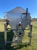 Stainless Steel Ice Storage Holding Bin & Conveyor, Screw Auger Custom 