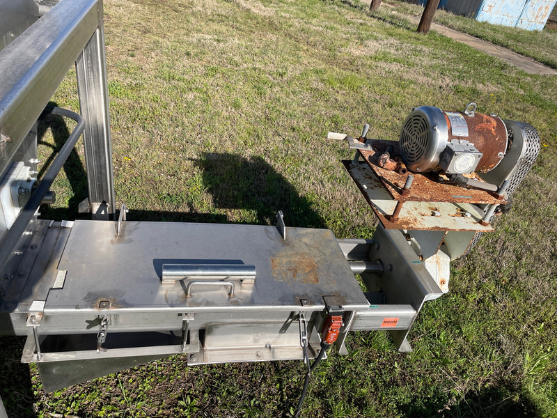 Stainless Steel Ice Storage Holding Bin & Conveyor, Screw Auger Custom 
