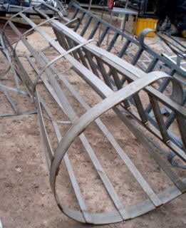Stainless Steel Ladder with Safety Cage Not Specified 