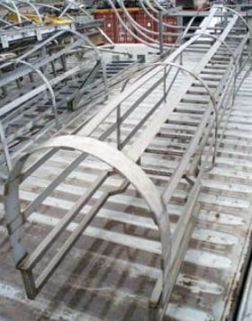 Stainless Steel Ladder with Safety Cage Not Specified 