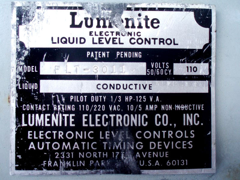 Stainless Steel Level Probes & Lumenite Level Controllers Not Specified 