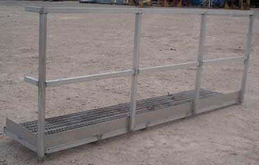 Stainless Steel Platform with Guard Rail Not Specified 