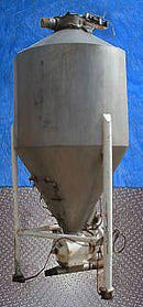 Stainless Steel Powder Silo with Airlock Shick 
