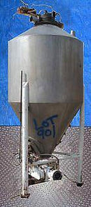 Stainless Steel Powder Silo with Airlock Shick 