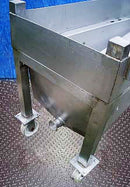Stainless Steel Rolling Bin- 50 Gallon Genemco 