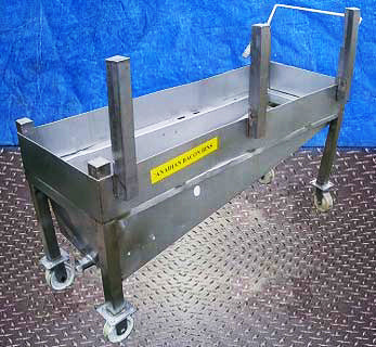 Stainless Steel Rolling Bin- 50 Gallon Genemco 