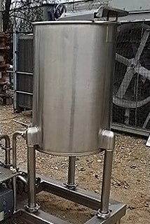 Stainless Steel Single Shell Tank - 50 gallons Genemco 