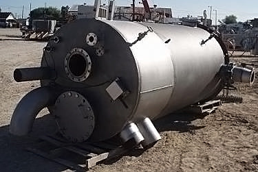 Stainless Steel Single Shell Vertical CIP Tank- 1500 Gallon Genemco 