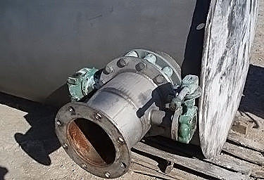 Stainless Steel Single Shell Vertical CIP Tank- 1500 Gallon Genemco 
