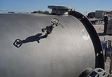 Stainless Steel Single Shell Vertical CIP Tank- 1500 Gallon Genemco 