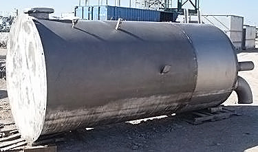 Stainless Steel Single Shell Vertical CIP Tank- 1500 Gallon Genemco 