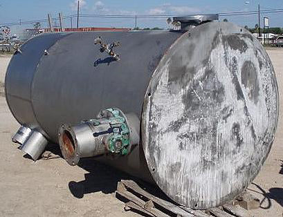 Stainless Steel Single Shell Vertical CIP Tank- 1500 Gallon Genemco 