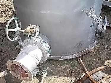 Stainless Steel Single Shell Vertical CIP Tank- 1500 Gallon Genemco 