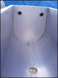 Stainless Steel Single Shell Wash Tank - 400 gallon Not Specified 