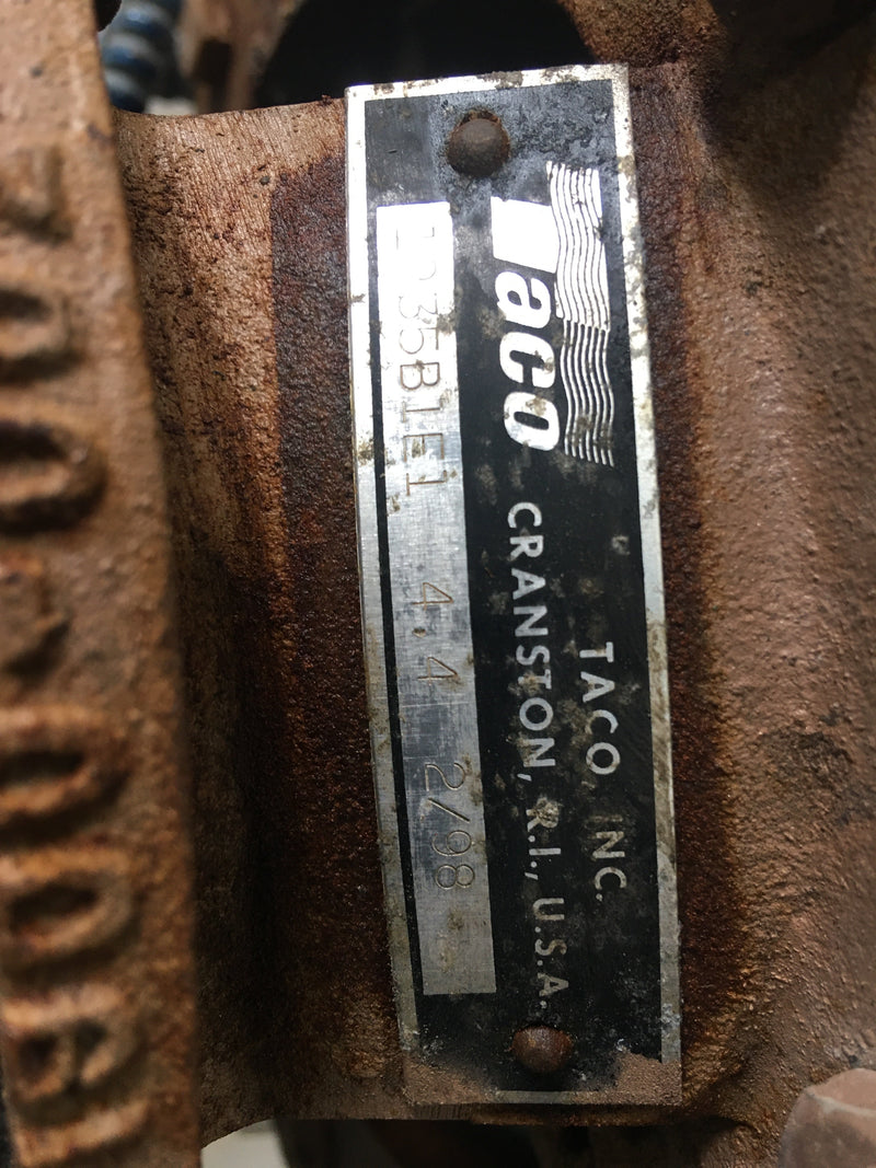 Taco Inc 1935 Series 1935B1E1 4.9B Centrifugal Pump (0.33 HP, 80 GPM Max) Taco Inc. 