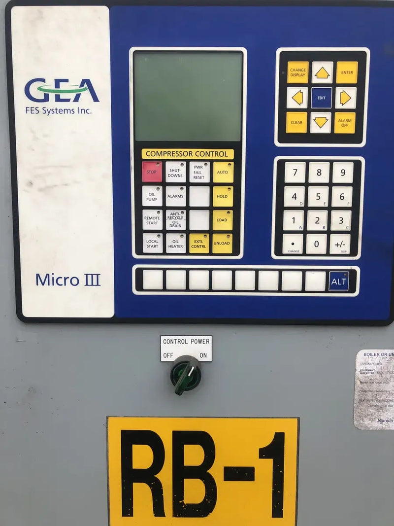 FES 85GSB Rotary Screw Compressor Package (GEA G-62, 40 HP 460/230/208 V)