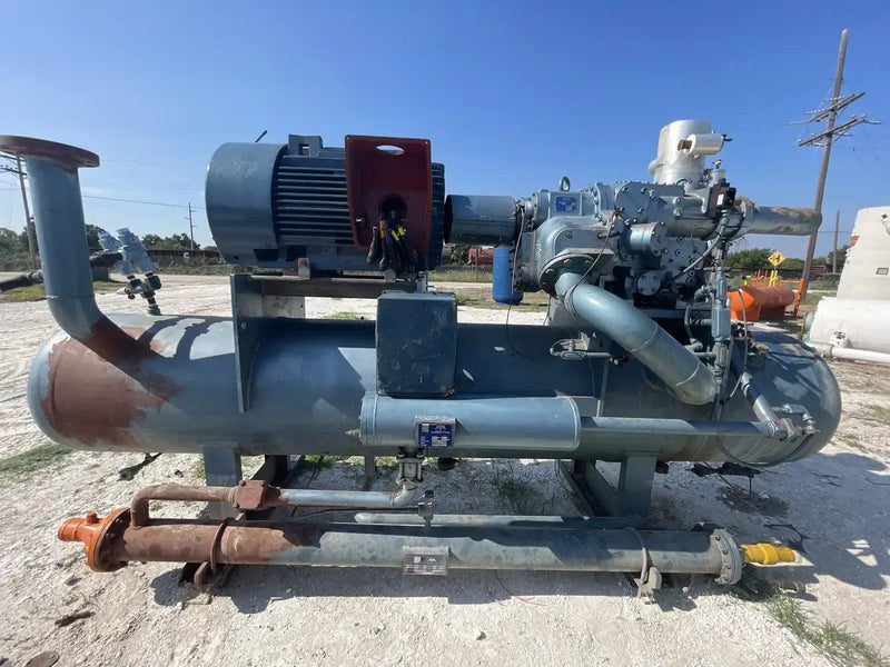 Paquete de compresor de tornillo rotativo York SAB 83 (Sabroe SAB 83, 300 HP 460 V, FALTA MICRO PANEL)