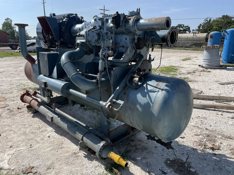 Paquete de compresor de tornillo rotativo York SAB 83 (Sabroe SAB 83, 300 HP 460 V, FALTA MICRO PANEL)