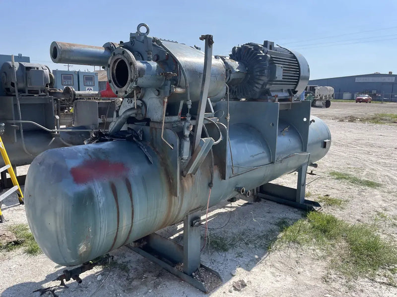 Paquete de compresor de tornillo rotativo York SAB 83 (Sabroe SAB 83, 300 HP 460 V, FALTA MICRO PANEL)