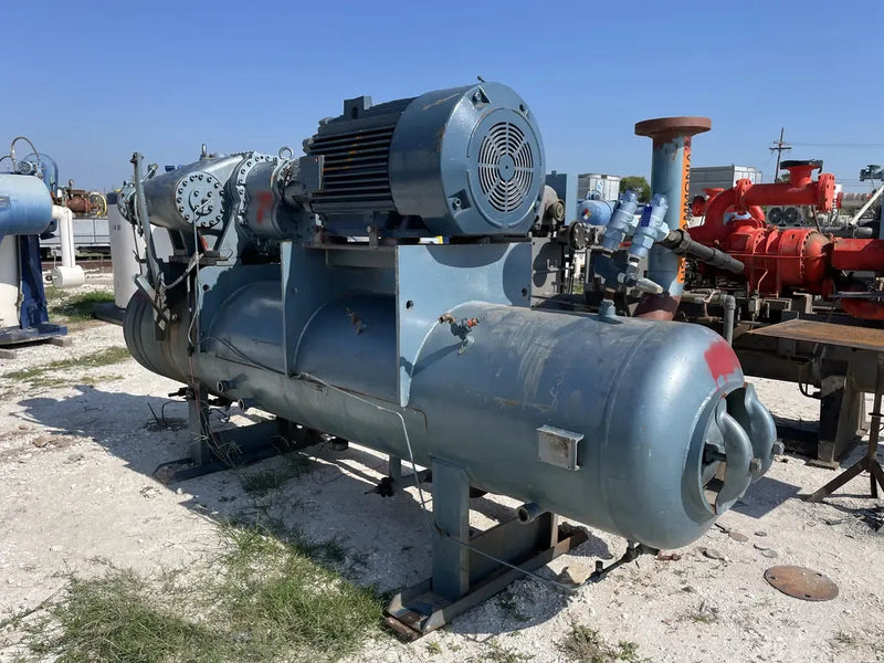 Paquete de compresor de tornillo rotativo York SAB 83 (Sabroe SAB 83, 300 HP 460 V, FALTA MICRO PANEL)
